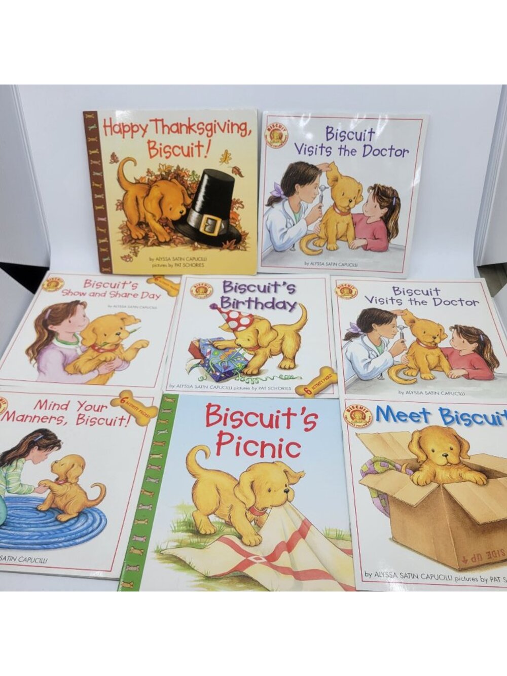 BISCUIT the Dog Lot of 8 Children's Books by Alyssa Satin Capucilli - BK035